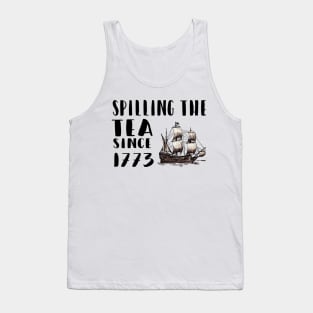 Spilling The Tea Since 1773 shirt, Abe Lincoln, funny 4th of July, july 4, Patriotic Shirt, Shirt Mens Womens, patriotic America Tank Top